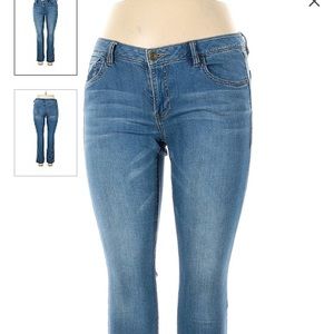 Cabi, skinny zip ankle stretch jeans